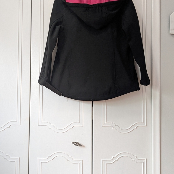 Reebok Kids Black Raincoat with Pink Lining - Picture 4 of 13